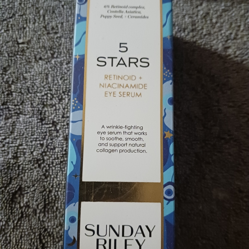 Sunday Riley 5 Stars Eye Serum in Blue and Gold